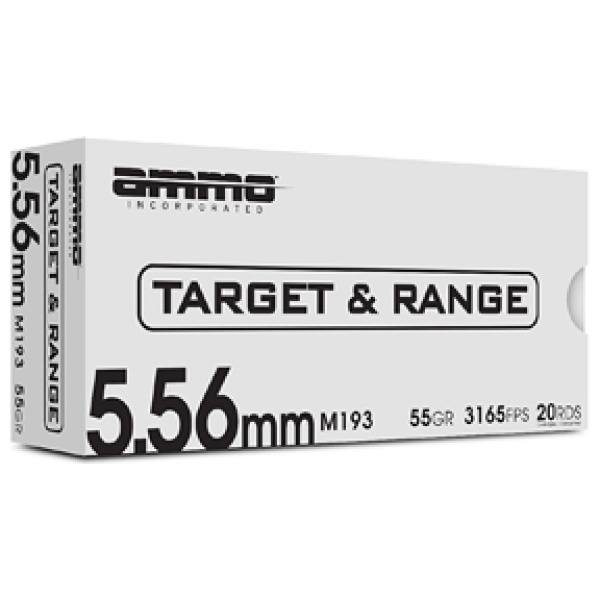 AMMO INC T&R 5.56 55GR M193 20/500