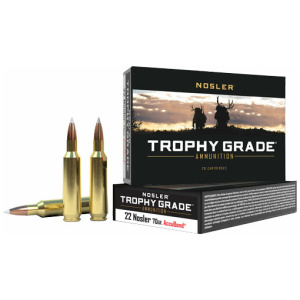 NOSLER TROPHY GRADE 22 NOSLER - 70GR ACCUBOND TIP 20RD 10BX/CS