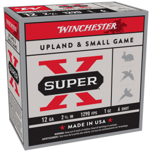 WINCHESTER SUPER-X 12GA 2.75" - 1OZ #6 1290FPS 250RD CASE LOT