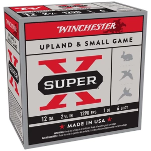 WINCHESTER SUPER-X 12GA 2.75" - 1OZ #6 1290FPS 250RD CASE LOT