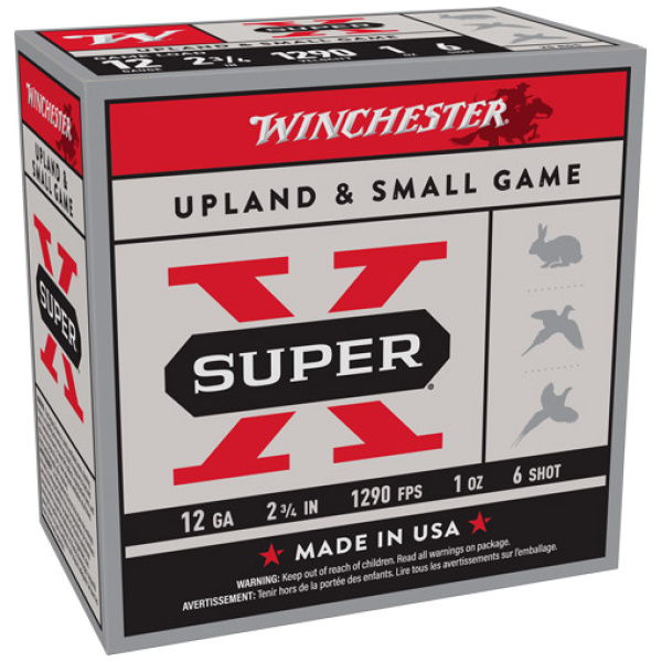 WINCHESTER SUPER-X 12GA 2.75" - 1OZ #6 1290FPS 250RD CASE LOT