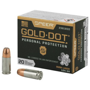 SPR GOLD DOT 9MM 124GR HP 20/200