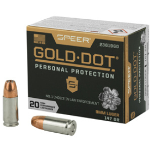 SPR GOLD DOT 9MM 147GR HP 20/200