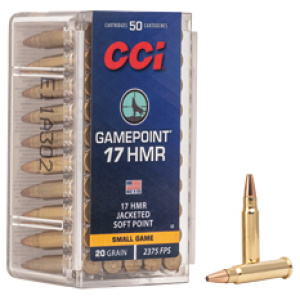 CCI 17HMR 20GR GAME PNT 50/2000