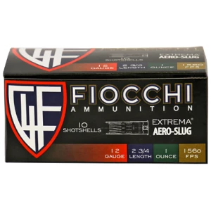FIOCCHI 12GA AERO SLUG HV 10/250
