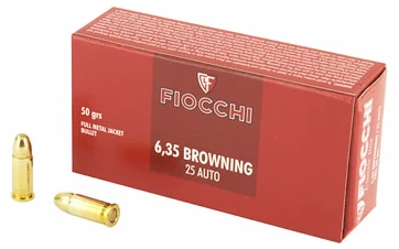 FIOCCHI 25ACP 50GR FMJ 50/1000
