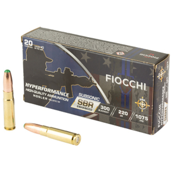 FIOCCHI HYPR SBR 300BLK 220GR 20/200