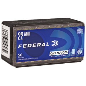 FED CHAMP 22WMR 40GR FMJ 50/3000