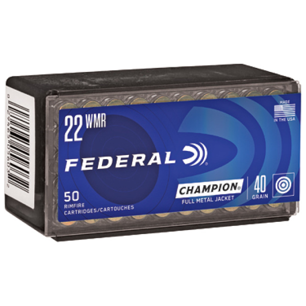 FED CHAMP 22WMR 40GR FMJ 50/3000