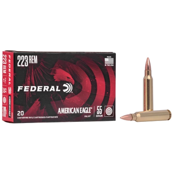 FED AM EAGLE 223REM 55G FMJ BT20/500