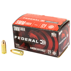 FED AM EAGLE 9MM 124GR FMJ 100RD