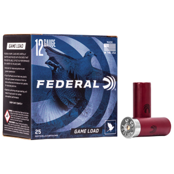 FED GAME LOAD 12GA 2 3/4" #8 25/250