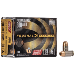 FED HYDRA-SHOK DEEP 380AUTO 99GR 20