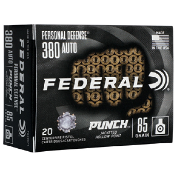 FED PD PUNCH 380AUTO 85GR JHP 20/200