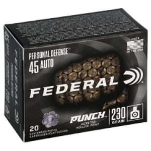 FED PUNCH 45ACP 230GR JHP 20/200