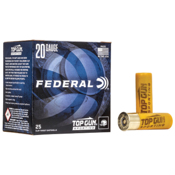 FED TOP GUN 20GA 2.75" #8 25/250