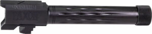 FAXON FITS GLOCK 19 BARREL 9MM - FLAME FLUTED THREADED BLK