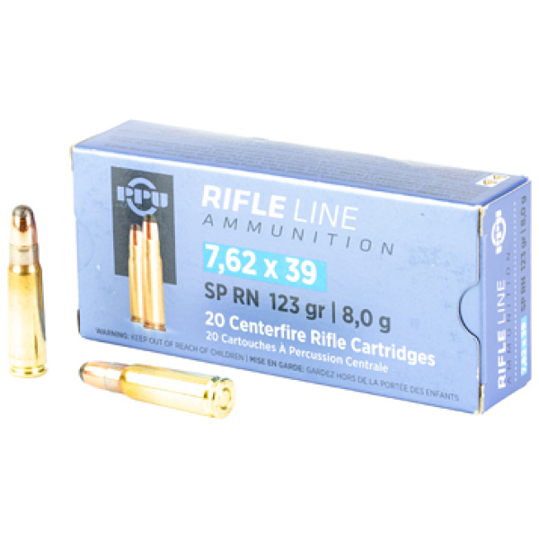 PPU 7.62X39 SP 123GR 20/1000