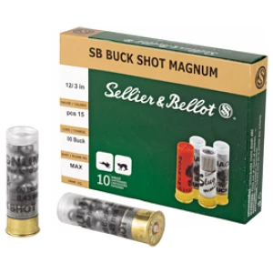 S&B 12GA 3" 00 15PEL 10/250