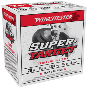 WINCHESTER TARGET 20GA 2.75" - 7/8OZ #8 250RD CASE