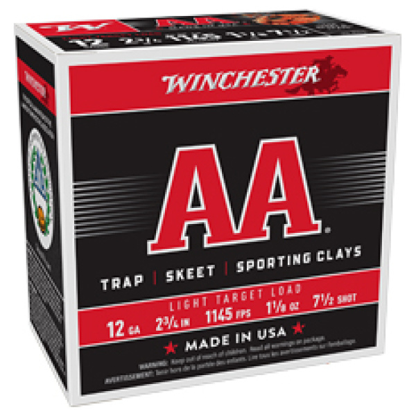 WIN AA TRGT 12GA 2.75" #7.5 25/250