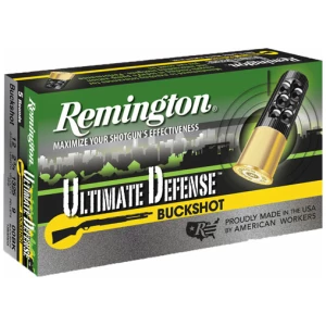 REMINGTON ULTIMATE DEFENSE - 12GA 2.75" 00 BUCK 5RD 20BX/CS
