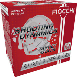 FIOCCHI 20GA 2.75" 7/8OZ #8 - 1210FPS 250RD CASE LOT