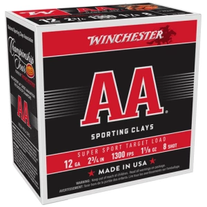 WINCHESTER AA 12GA 2.75" - 1-1/8OZ #8 1300FPS 250RD CASE