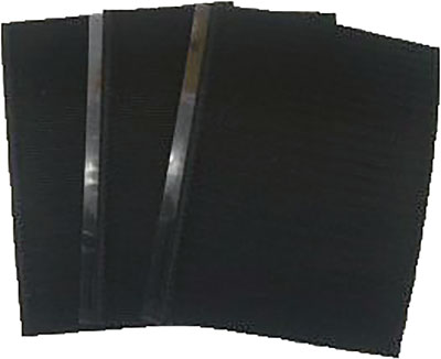 Black carbon filters for air purifiers.
