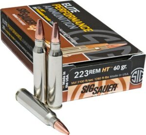 SIG AMMO 223 REM 60GR ELITE - HUNTING HT 20RD 10BX/CS