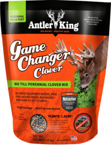 Antler King Game Changer Clover seed mix package.