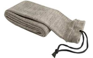 Rolled gray yoga mat with carrying strap