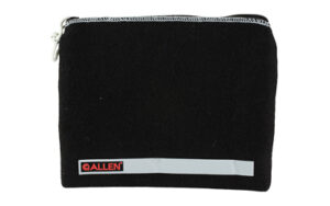 Black zippered pouch with Allen logo