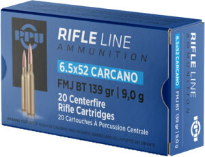 6.5x52 Carcano rifle ammunition box
