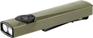 Green flashlight with dual LED lights