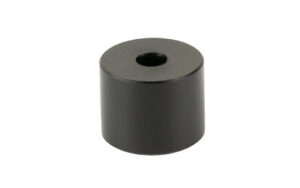 Black cylindrical washer with central hole