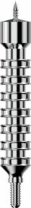 Close-up of a shiny metal screw