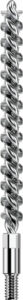 Flexible metal pipe cleaner with bristles