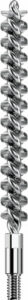 Stainless steel spiral brush with threaded handle.