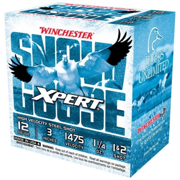 WINCHESTER SNOW GOOSE 12GA 3" - 1-1/4OZ #1 & #2 25RD 10BX/CS