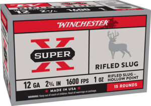 Winchester Super X rifled slug ammunition 12 gauge box