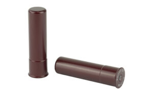Two shotgun snap caps for training and safety.