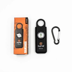 Byrna Banshee personal safety alarm with packaging