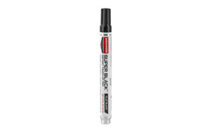 Black permanent marker on white background
