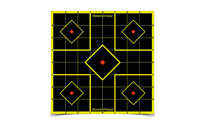 Diamond grid target for precision shooting practice.
