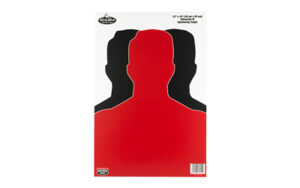 Shooting target with silhouette design