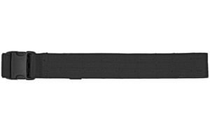 Black tactical belt with buckle clasp