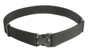 Black tactical duty belt with buckle