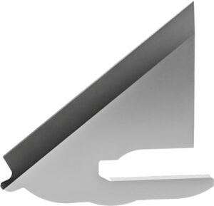 Metal step flashing for roofing installation