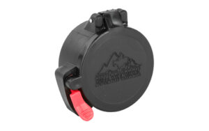 Butler Creek scope cover with red latch.